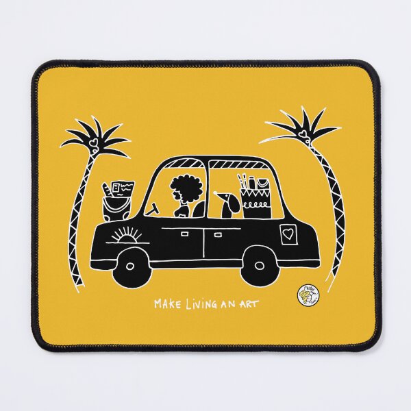 Item preview, Coche de vacaciones con chica y perro geniales designed and sold by mellowdays.