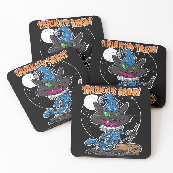 Item preview, Trick or Treat Cat Clown with Mallet by eShirtLabs designed and sold by eShirtLabs.