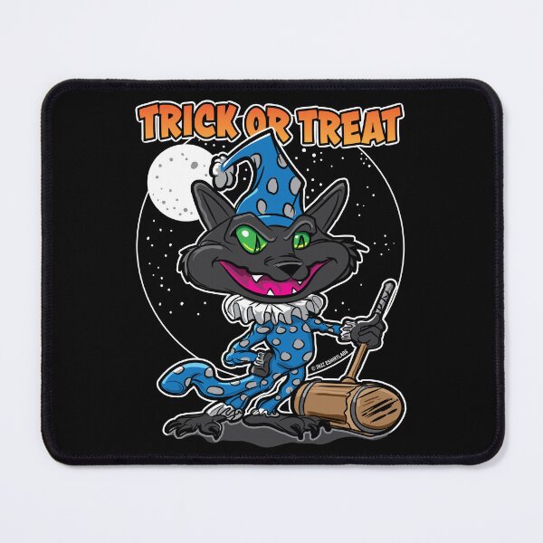 Item preview, Trick or Treat Cat Clown with Mallet by eShirtLabs designed and sold by eShirtLabs.