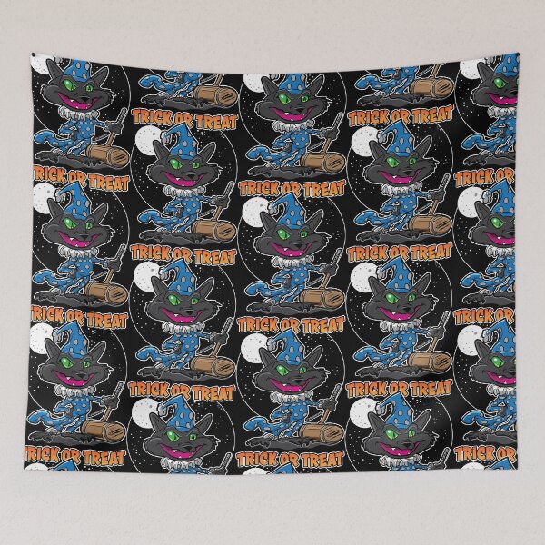 Item preview, Trick or Treat Cat Clown with Mallet by eShirtLabs designed and sold by eShirtLabs.