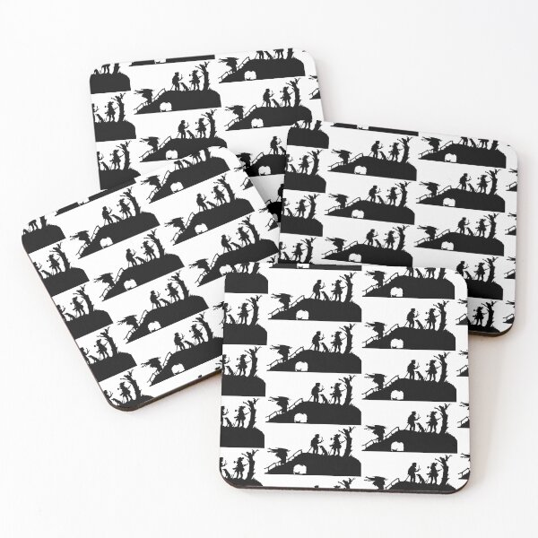 Artikelvorschau, Märchenhaftes Germany Entenjagd Vögel Hund Scherenschnitt Silhouette schwarz entworfen und verkauft von G-M-Designs.