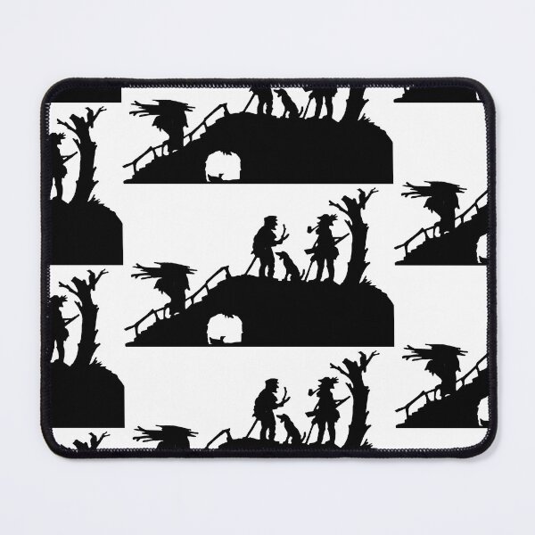 Item preview, Fairytale Germany Duck hunting Birds Dog Paper cut silhouette black designed and sold by G-M-Designs.