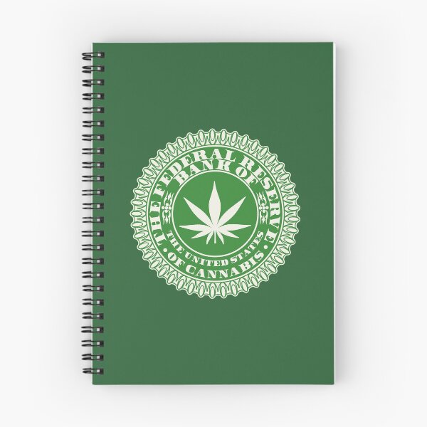 Item preview, Green round openwork vintage bank seal with hemp leaf. United States of Cannabis designed and sold by GAleksS.