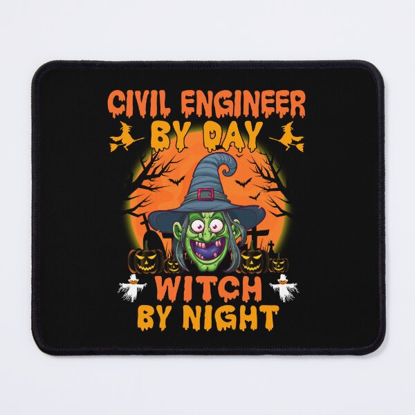 Item preview, Civil Engineer By Day Witch By Night designed and sold by decentwearstore.