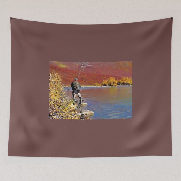 Item preview, A fisherman, a lake and dinner  designed and sold by Alaskandreamer.