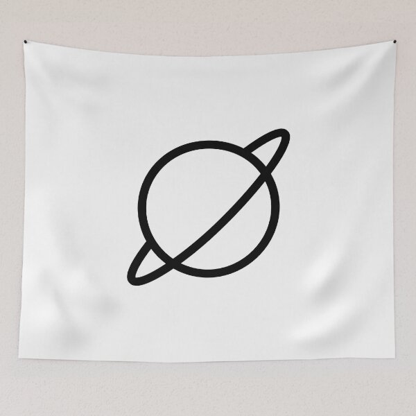 Item preview, Saturn Planet Outline | Saturn Planet Line Art designed and sold by Momoringalingg.