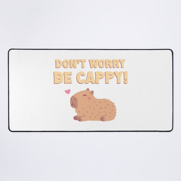 Item preview, Happy Capybara, Don't Worry Be Cappy Funny designed and sold by rustydoodle.