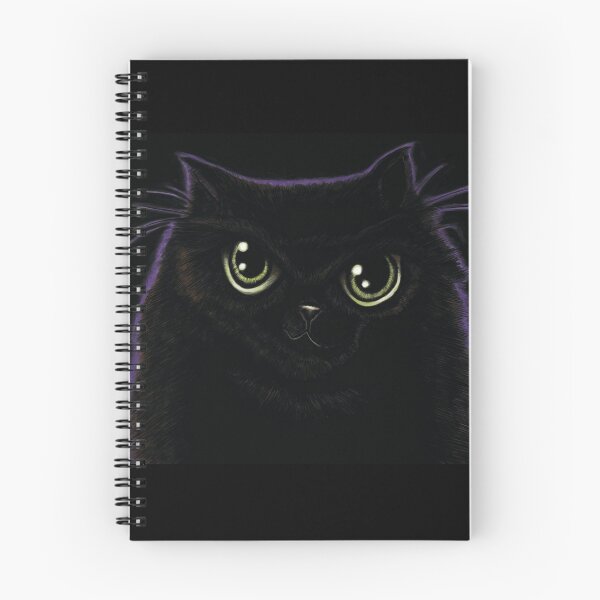 Item preview, My fat, black cat with green eyes and a purple aura! designed and sold by bignose1977.