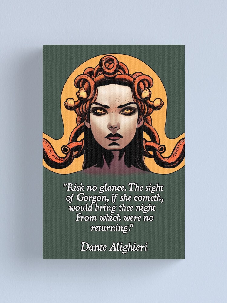 Medusa Dante Alighieri Canvas Print