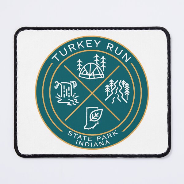 Item preview, Turkey Run State Park Indiana Heraldic Logo designed and sold by VanyaKar.