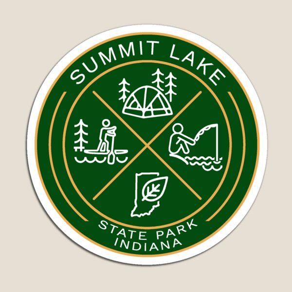 Item preview, Summit Lake State Park Indiana Heraldic Logo designed and sold by VanyaKar.
