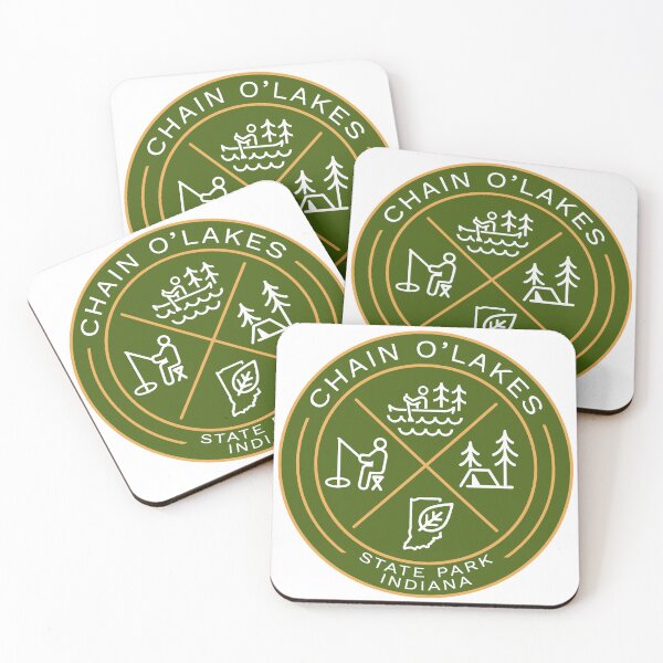 Item preview, Chain O'Lakes State Park Indiana Heraldic Logo designed and sold by VanyaKar.