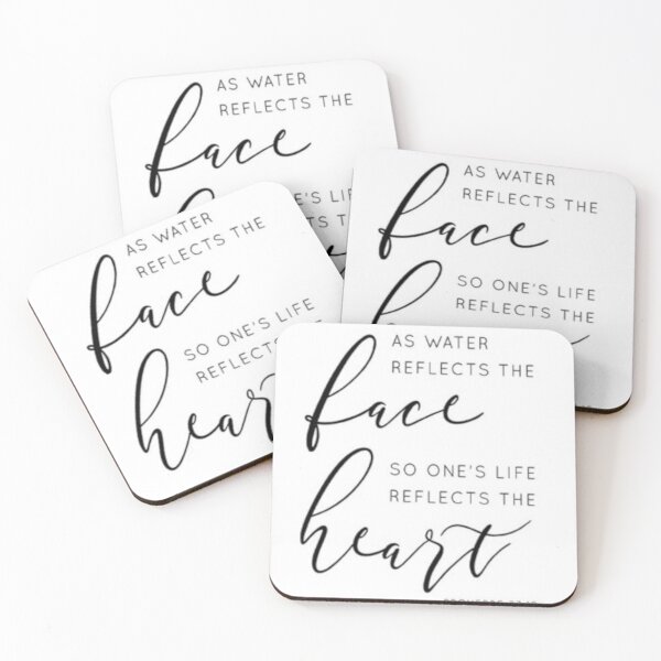 Item preview, Water Reflects the Face Like Reflects the Heart designed and sold by Rowena Jones.