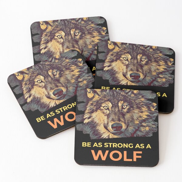 Item preview, Be As Strong As A Wolf Stay Strong Through The Darkeness designed and sold by McThingummy.