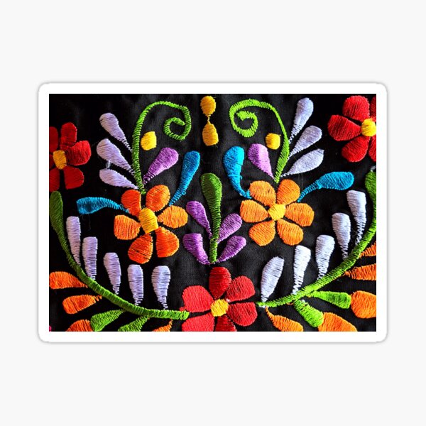 Mexican Flowers Sticker