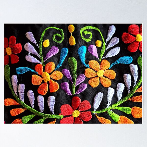 Mexican Flowers Poster