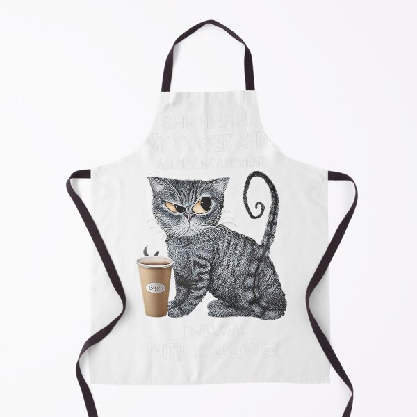 Item preview, My Coffee And I Are Having A Moment Cat Drinking Coffee designed and sold by Mr. L.S.