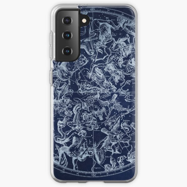 Vintage Constellations & Astrological Signs | White Samsung Galaxy Soft Case