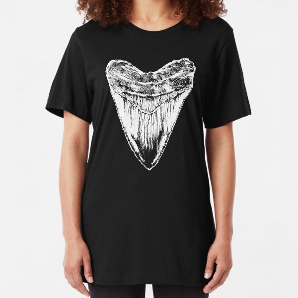 Megalodon tooth tshirt Slim Fit T-Shirt