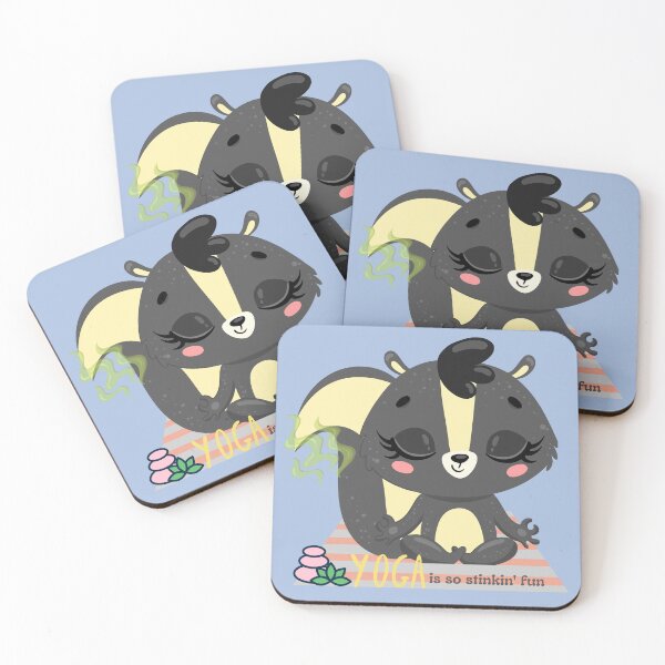 Item preview, Baby Skunk Easy Yoga Bliss Design for wild animal lovers and yoga lovers you know. designed and sold by tranquilbeach.