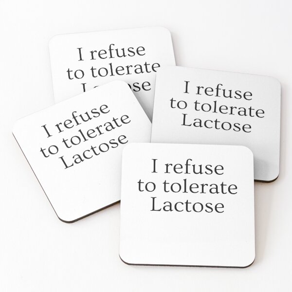 Item preview, I refuse to tolerate lactose - funny lactose intolerant designed and sold by AdelDa19.