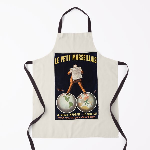 Item preview, World Globe Newspaper Le Petit Marseillais France French - Vintage Advertising Poster by Leonetto Cappiello designed and sold by TeeARTHY.