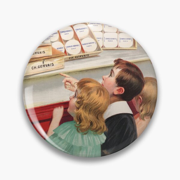 Item preview, Exigez La Marque CH GERVAIS CHEESE 1915 Vintage French Food Poster Advertisement designed and sold by retroposters.