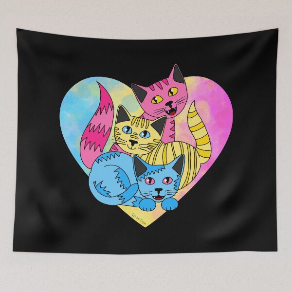 Item preview, Three Pan Kitties designed and sold by Art by Veya.