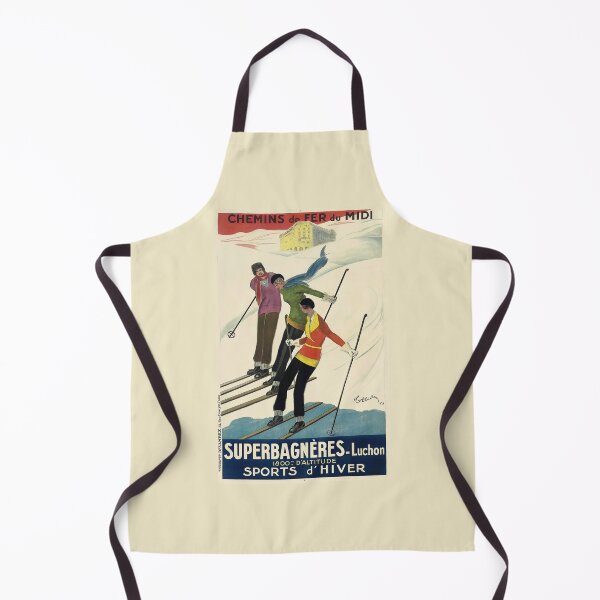 Item preview, Ski Winter Sport Chemins de Fer du Midi Superbagneres - Vintage Advertising Poster by Leonetto Cappiello designed and sold by TeeARTHY.