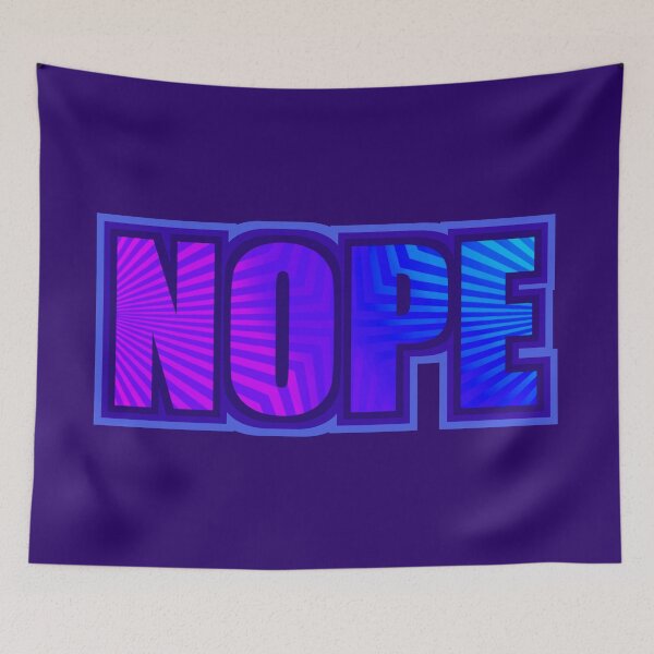 Item preview, NOPE that's it. nope but sarcastically chipper XD rainbow colorful designed and sold by IMNIUM.