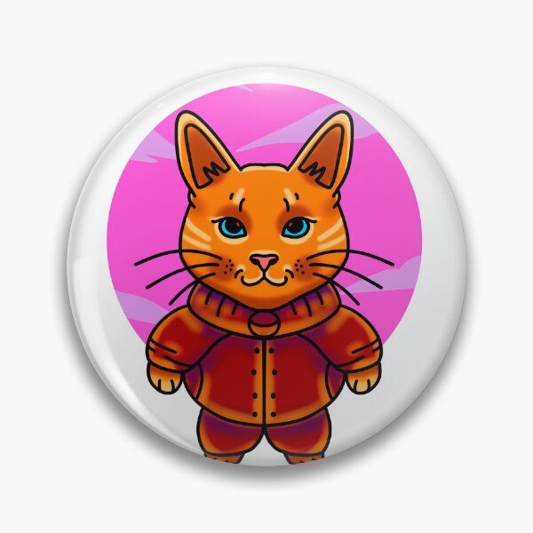 Item preview, Cutee cat with orange outfit designed and sold by nickardi.