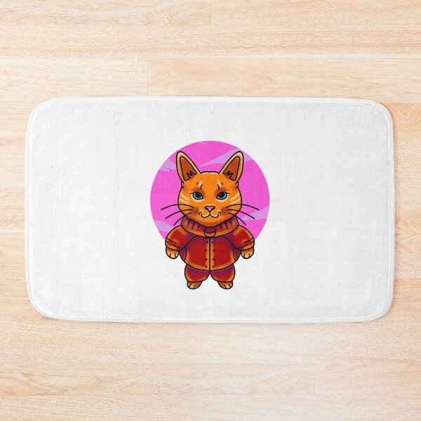 Item preview, Cutee cat with orange outfit designed and sold by nickardi.