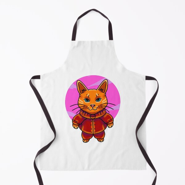 Item preview, Cutee cat with orange outfit designed and sold by nickardi.