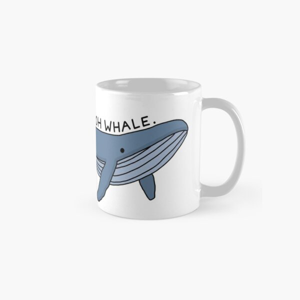 'Oh Whale.' Whale Illustration 1 Classic Mug