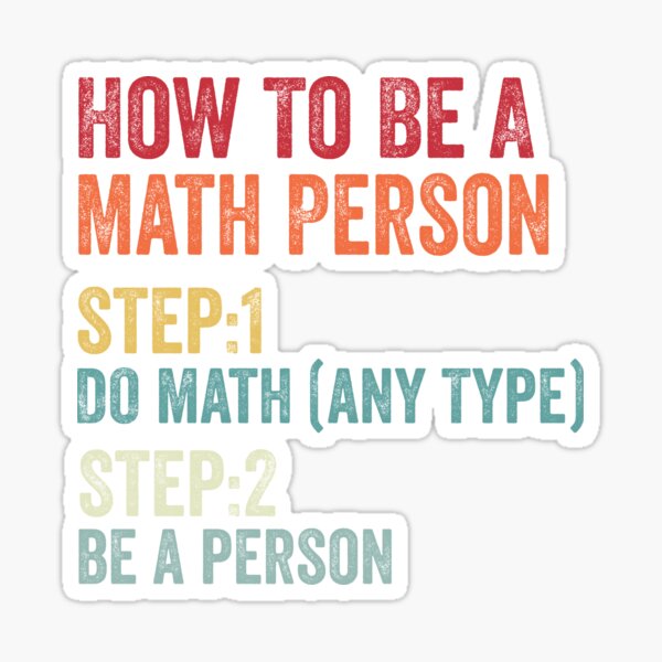 Item preview, How To Be A Math Person Math Teacher designed and sold by MagicBoutique.