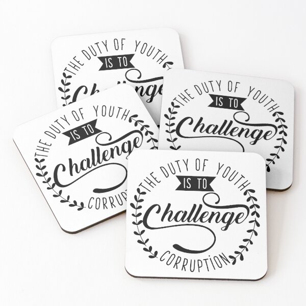 Item preview, The Duty of Youth is to Challenge corruption designed and sold by thewishdesigns.