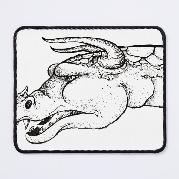 Item preview, Dragon in ink designed and sold by BeccaDoodles.