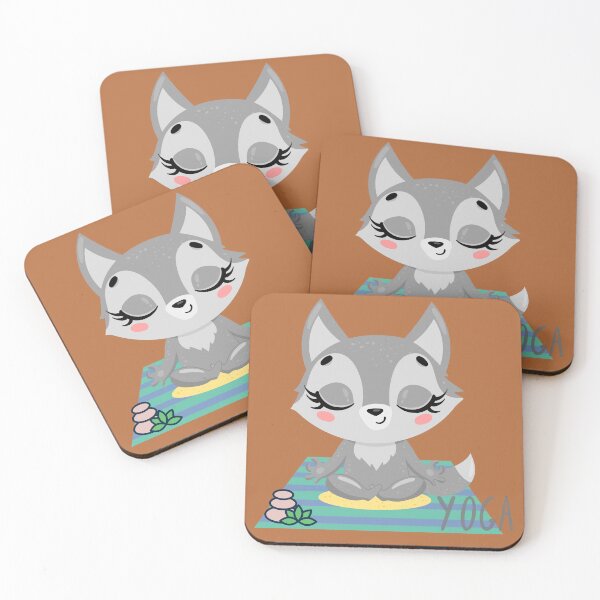 Item preview,  Baby Fox Easy Yoga Bliss Design for wild animal lovers and yoga lovers you know. designed and sold by tranquilbeach.