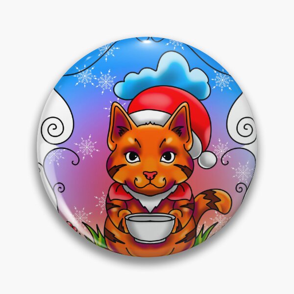 Item preview, Cutee cat oN christmas scene  designed and sold by nickardi.