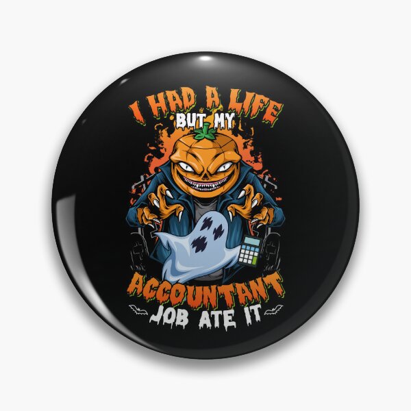 Item preview, I Had A Life But My Accountant Job Ate It Pumpkin Halloween designed and sold by ruthbievern.