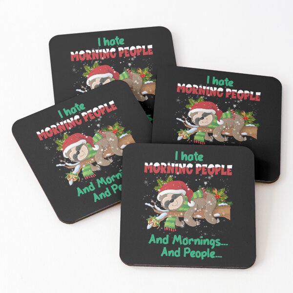 Item preview, I Hate Morning People And Mornings And People Christmas designed and sold by ruthbievern.