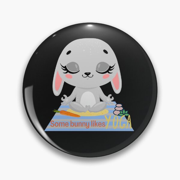 Item preview, Baby Bunny Yoga design for bunny, rabbit or animal lovers and yoga lovers in your life.  designed and sold by tranquilbeach.