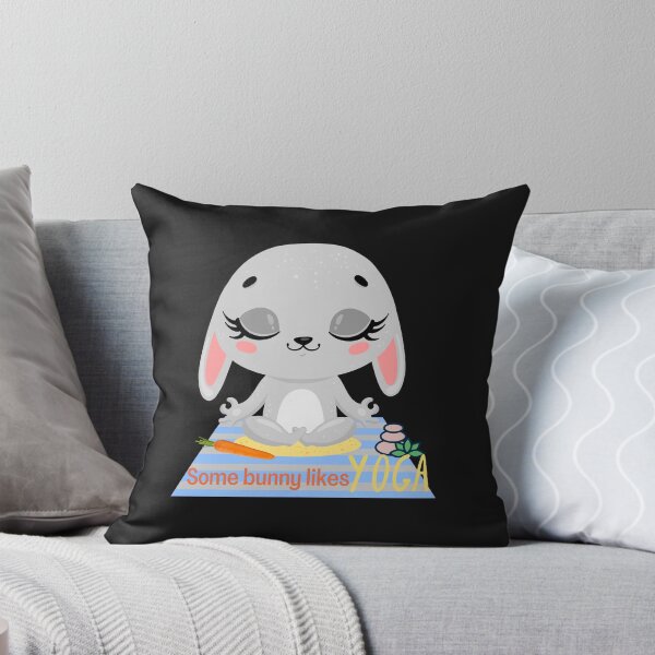 Item preview, Baby Bunny Yoga design for bunny, rabbit or animal lovers and yoga lovers in your life.  designed and sold by tranquilbeach.