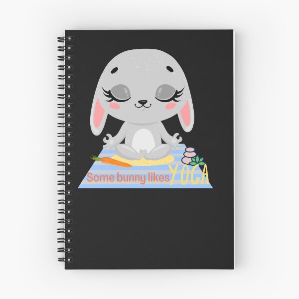 Item preview, Baby Bunny Yoga design for bunny, rabbit or animal lovers and yoga lovers in your life.  designed and sold by tranquilbeach.