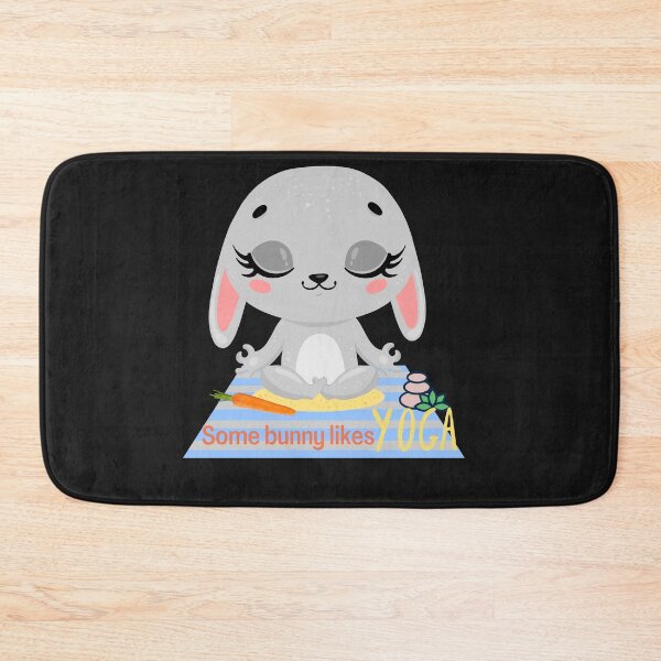 Item preview, Baby Bunny Yoga design for bunny, rabbit or animal lovers and yoga lovers in your life.  designed and sold by tranquilbeach.