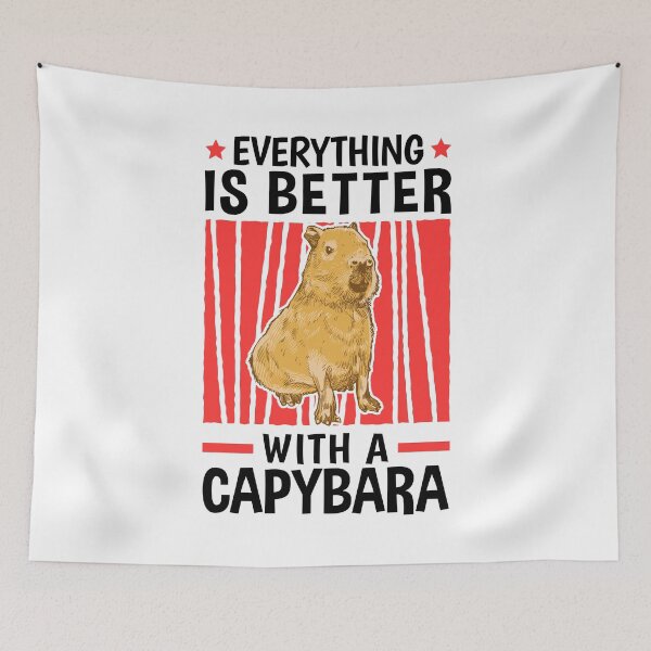 Item preview, Everything is better with capybaras capybara designed and sold by madgrfx.