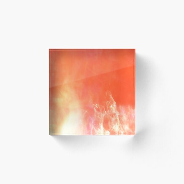 Aflame Acrylic Block