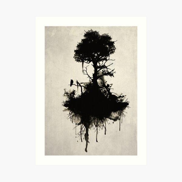 Último árbol parado Lámina artística