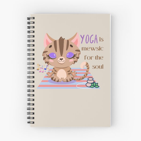Item preview, Music Kitten Easy Pose Cat Yoga for the baby cat musical lovers and yoga lovers you know designed and sold by tranquilbeach.