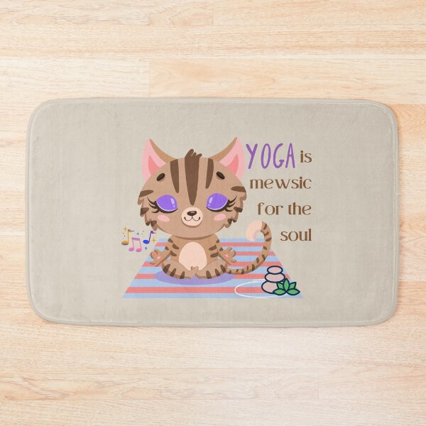 Item preview, Music Kitten Easy Pose Cat Yoga for the baby cat musical lovers and yoga lovers you know designed and sold by tranquilbeach.